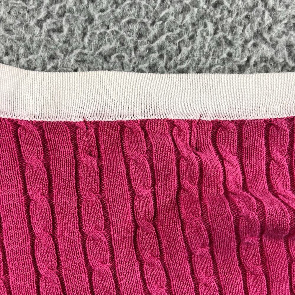 Lauren Active Ralph Lauren Cardigan Sweater Womens L Large Colorblock Cable Knit - Picture 9 of 9